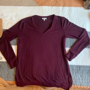 Maroon long sleeve sweater